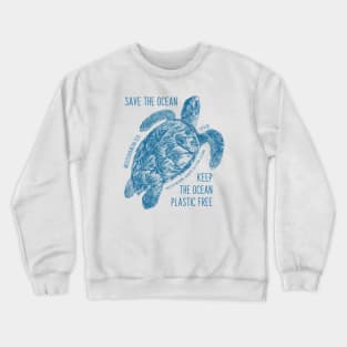 Save the Ocean - Sea Turtle Crewneck Sweatshirt